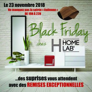 Black Friday Home lab- Soirée italienne le 23 Novembre